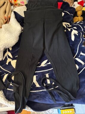 Victoria sport Black High-Waist Women's Leggings with Tie Detail